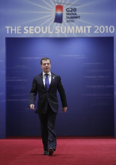 Dmitry Medvedev attends G20 summit in Seoul