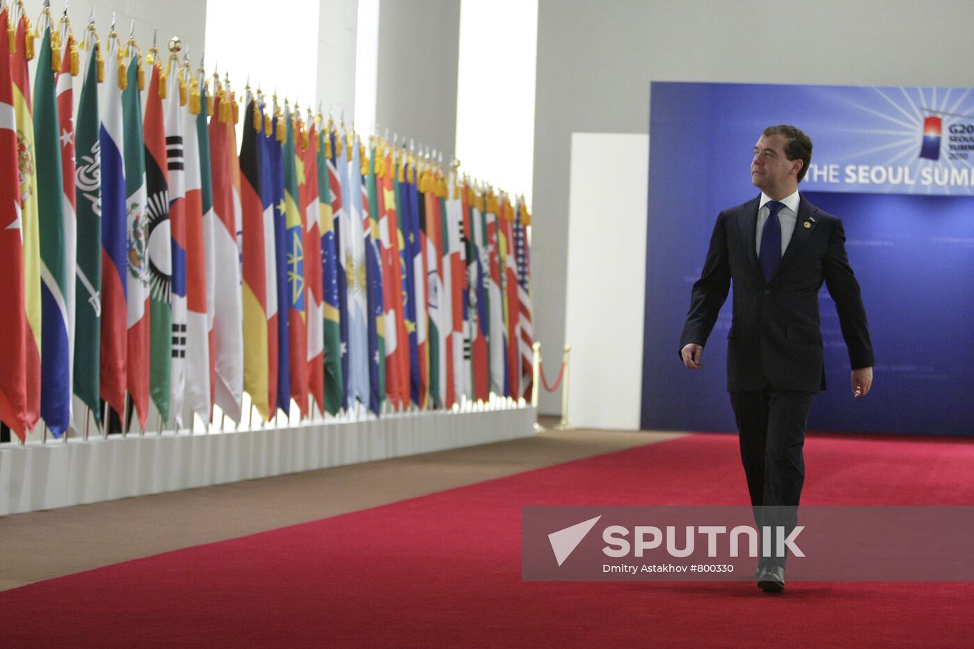 Dmitry Medvedev attends G20 summit in Seoul