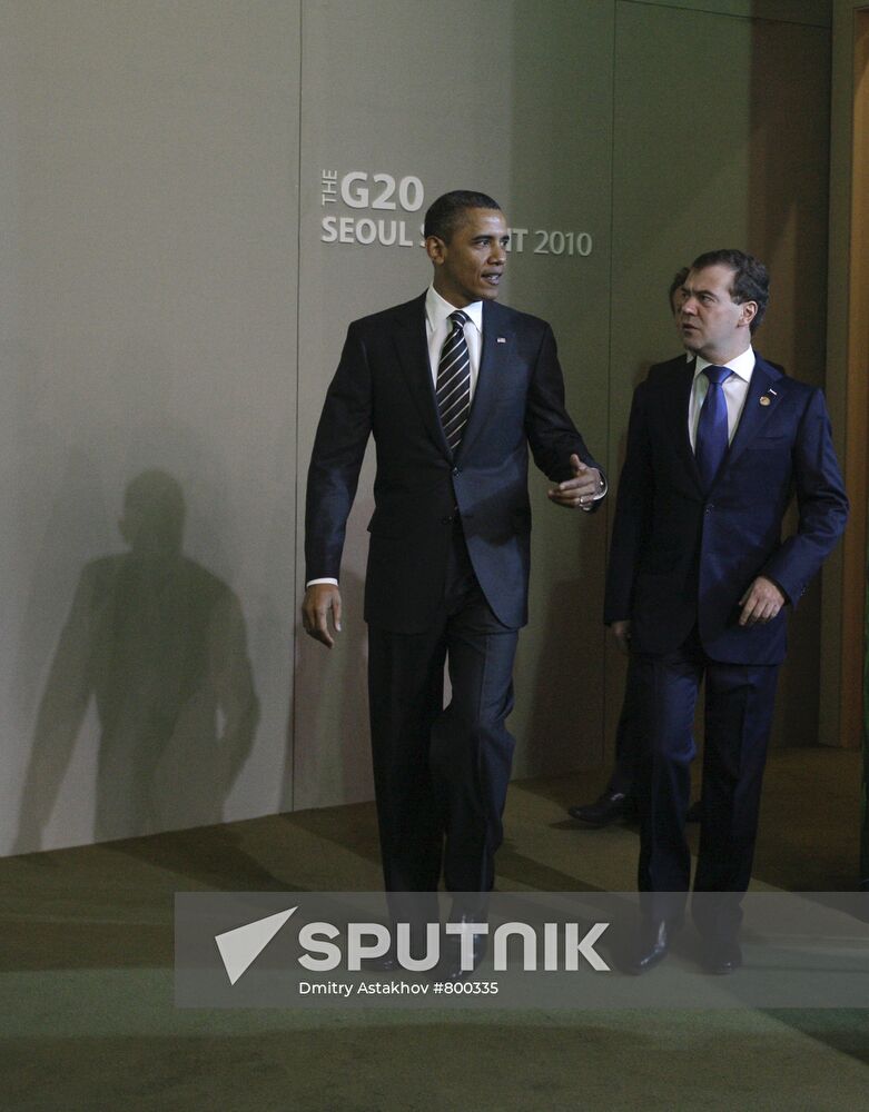 Dmitry Medvedev attends G20 summit in Seoul