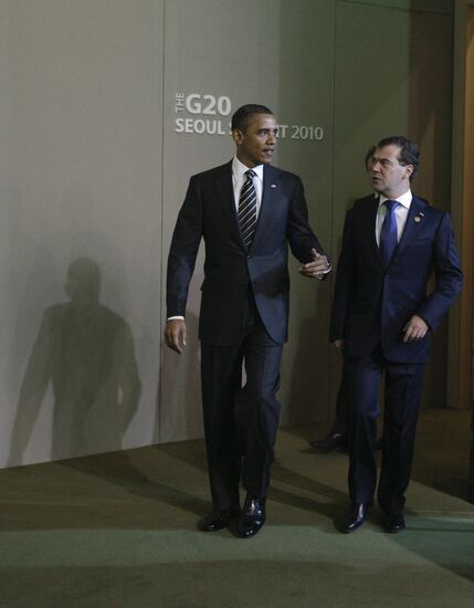 Dmitry Medvedev attends G20 summit in Seoul