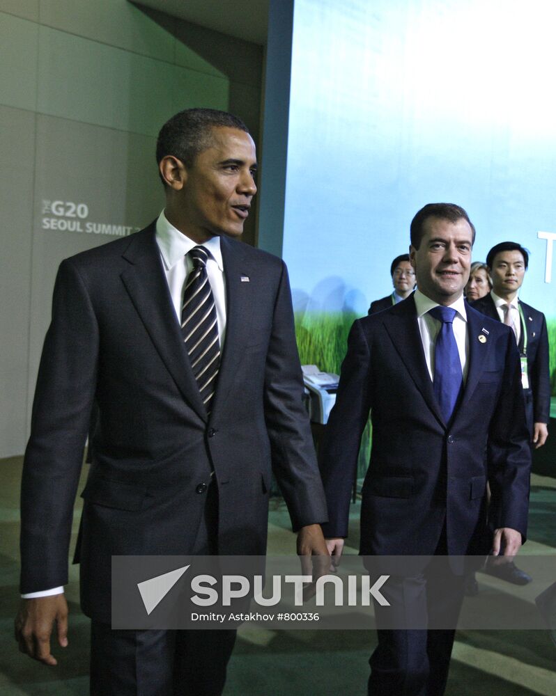Dmitry Medvedev attends G20 summit in Seoul