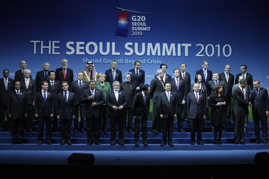 Dmitry Medvedev attends G20 summit in Seoul