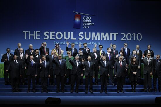 Dmitry Medvedev attends G20 summit in Seoul