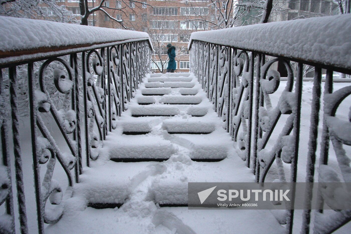 Heavy snowfall in Vladivostok
