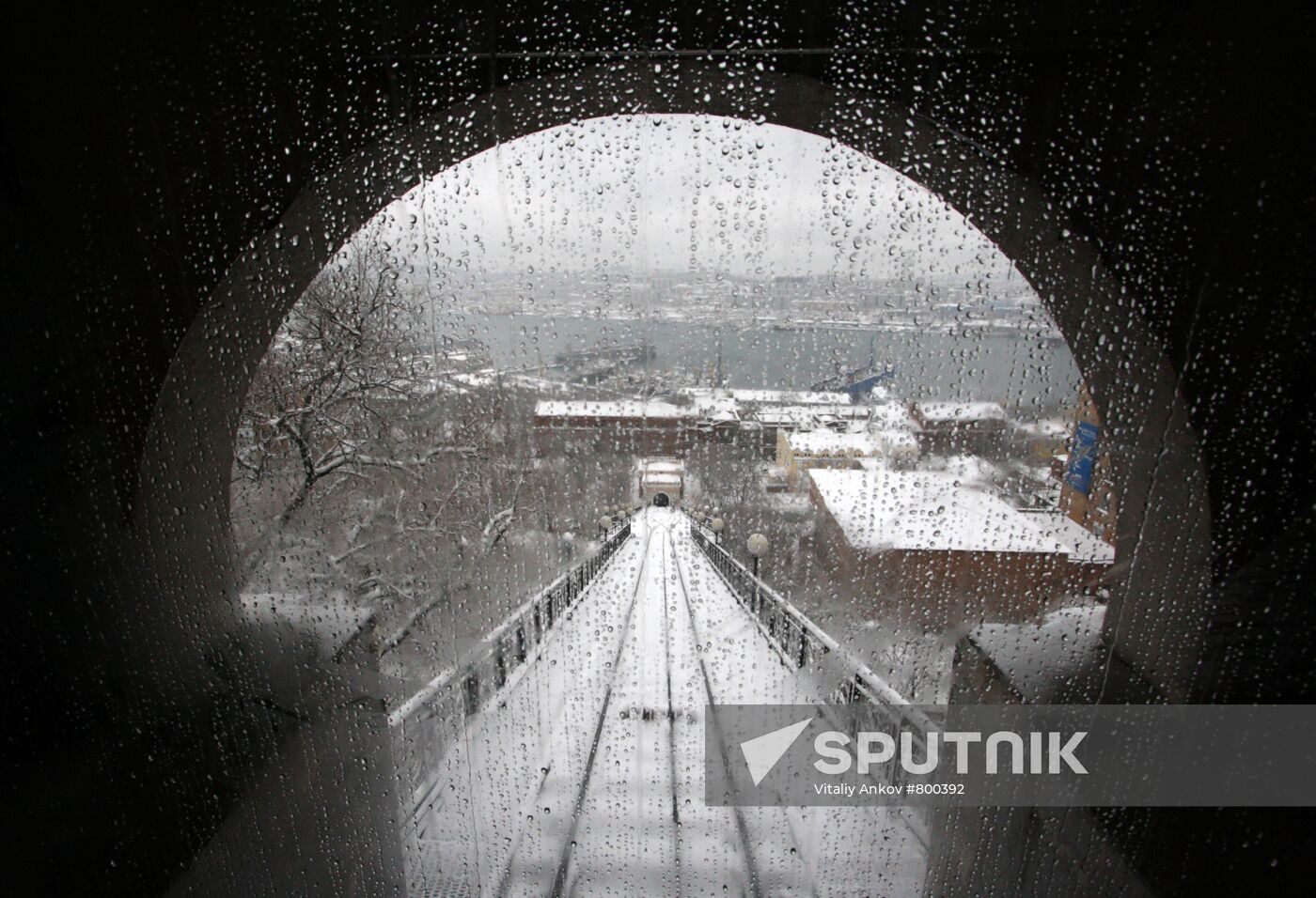 Heavy snowfall in Vladivostok