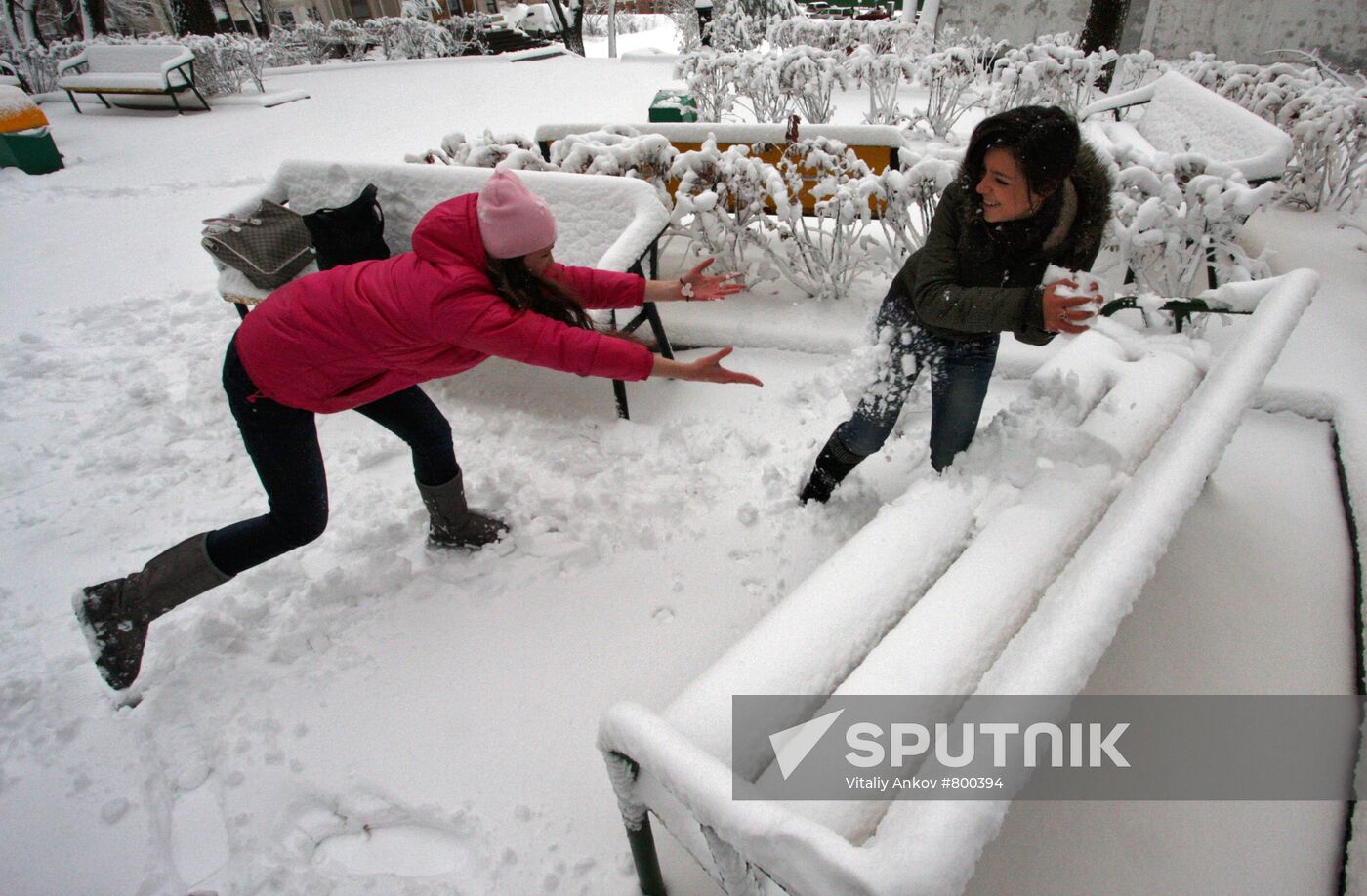 Heavy snowfall in Vladivostok