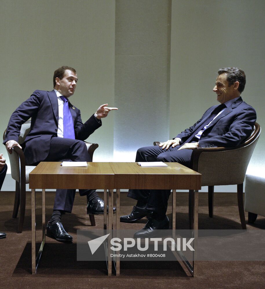 Dmitry Medvedev attends G20 summit in Seoul