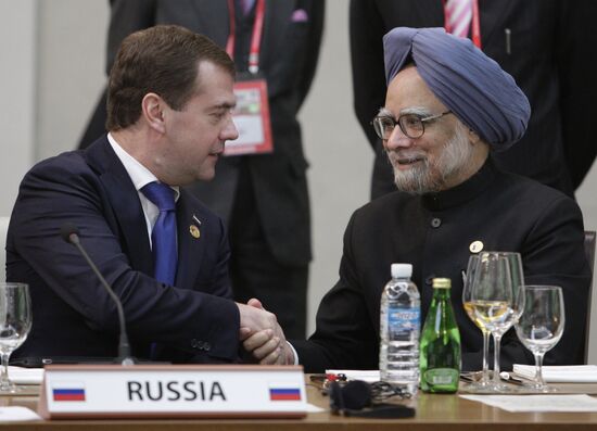 Dmitry Medvedev attends G20 summit in Seoul