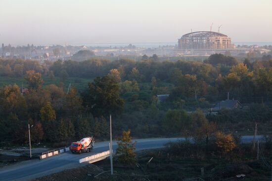 Construction of Olympic facilities in Sochi