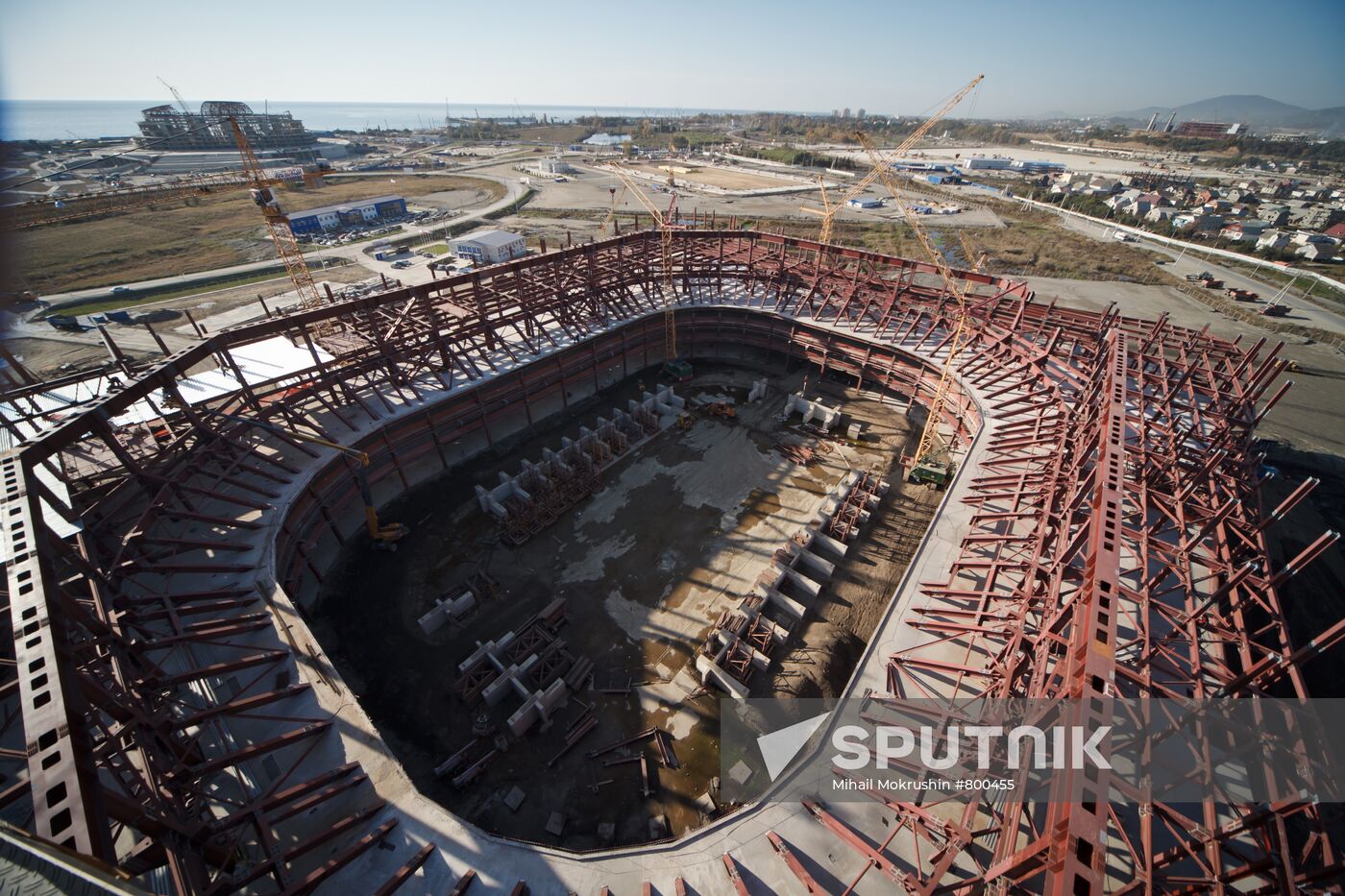 Construction of Olympic facilities in Sochi