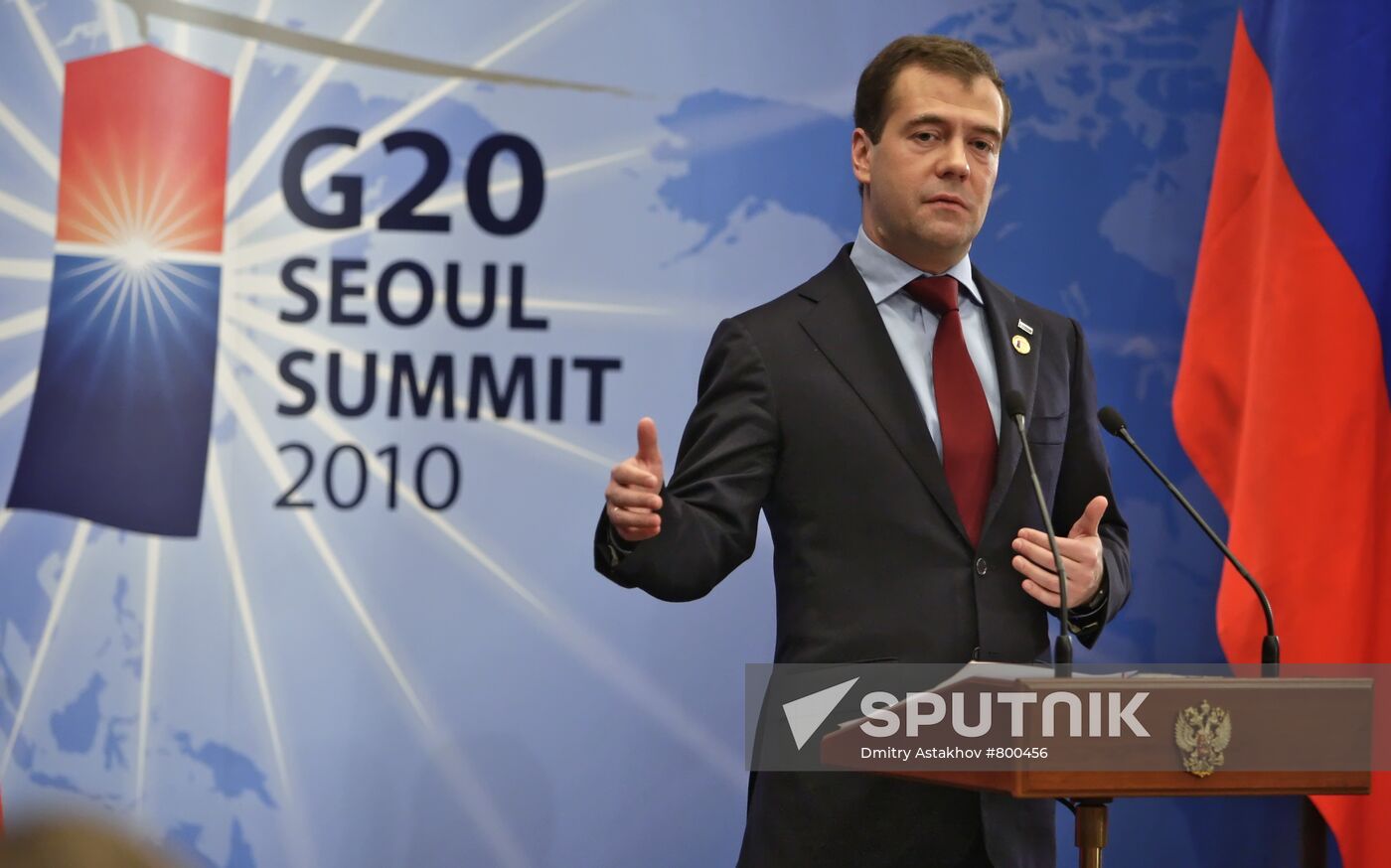 Dmitry Medvedev attends G20 summit in Seoul