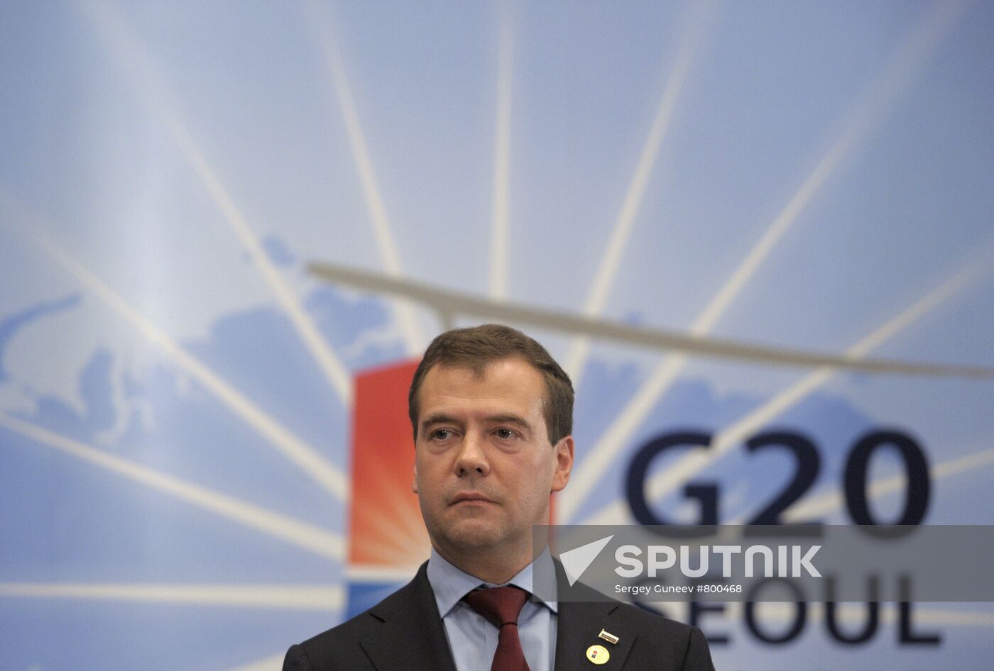 Dmitry Medvedev attends G20 summit in Seoul