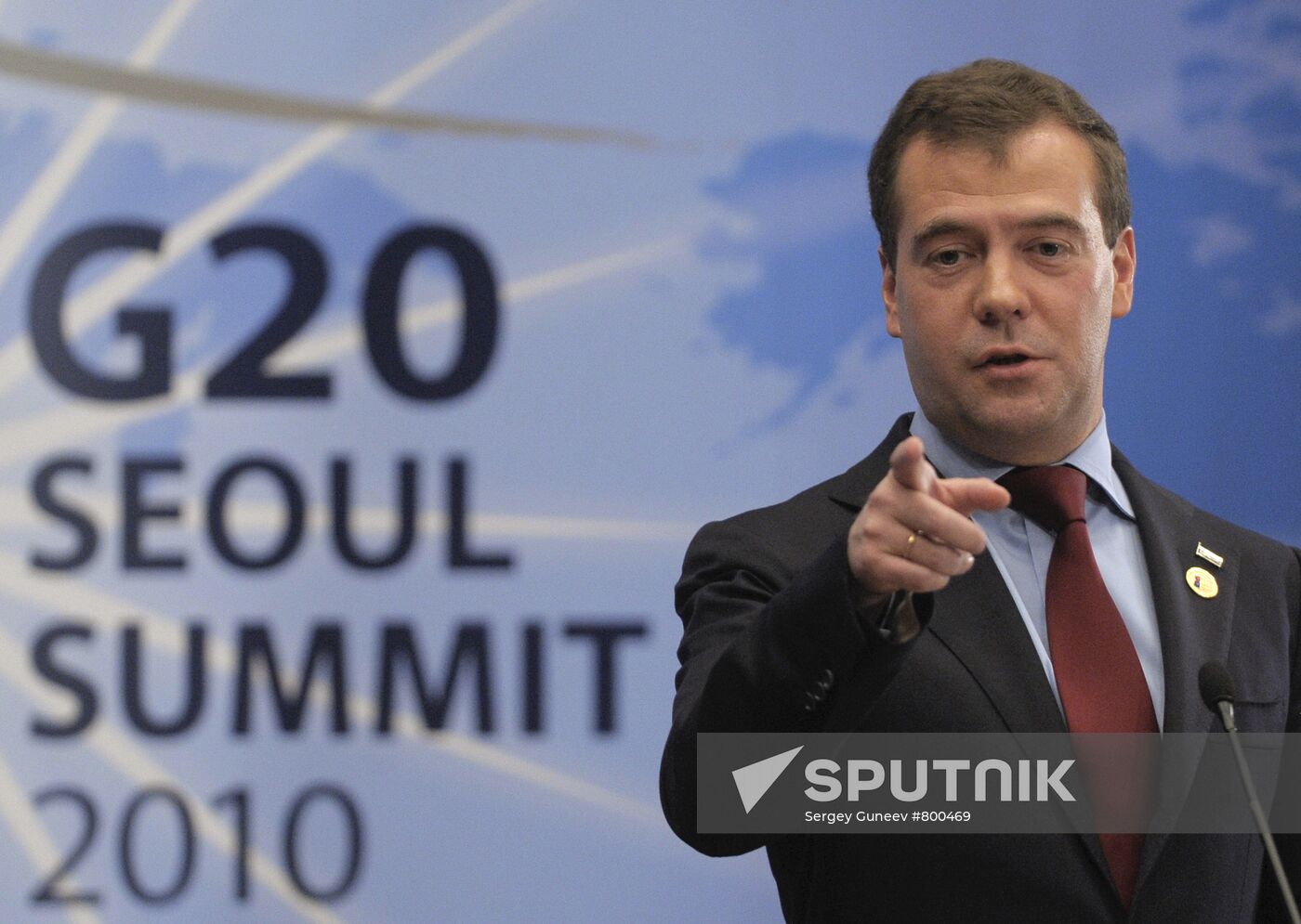 Dmitry Medvedev attends G20 summit in Seoul