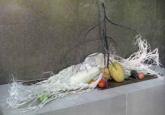 Harvest ikebana arrangement