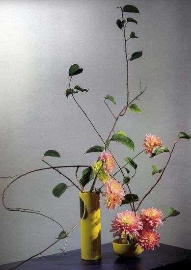 By the Window ikebana arrangement