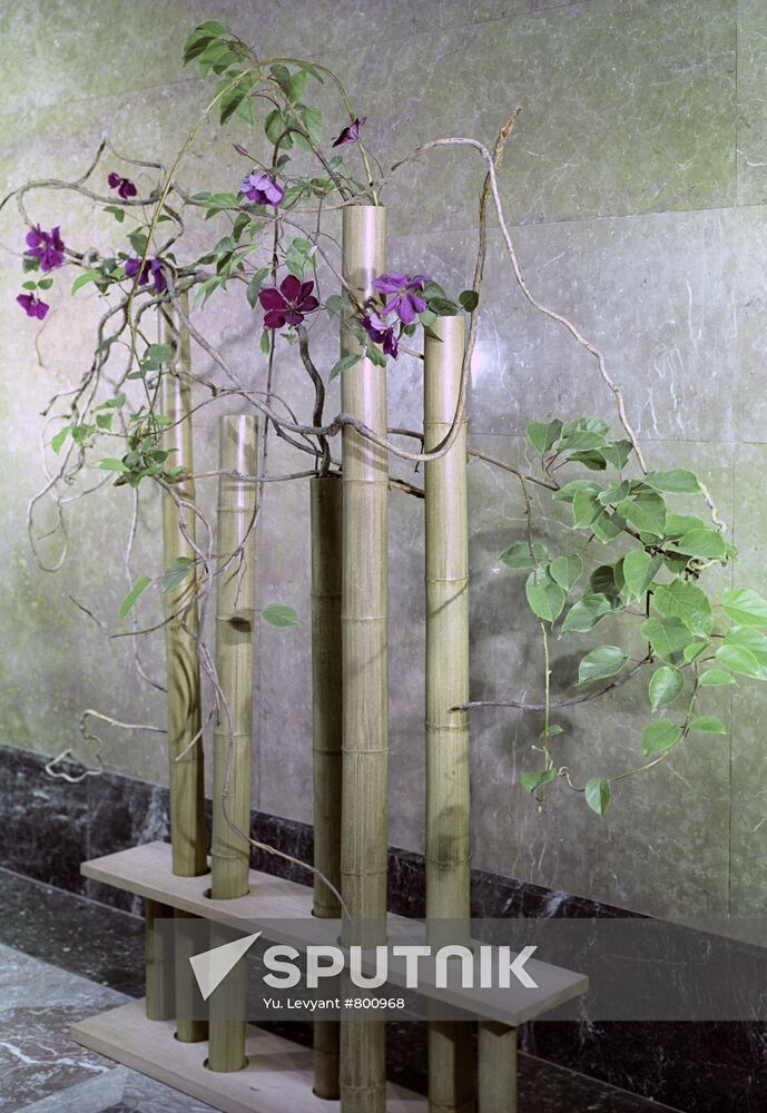 If I Could Write Verse about Flowers ikebana arrangement