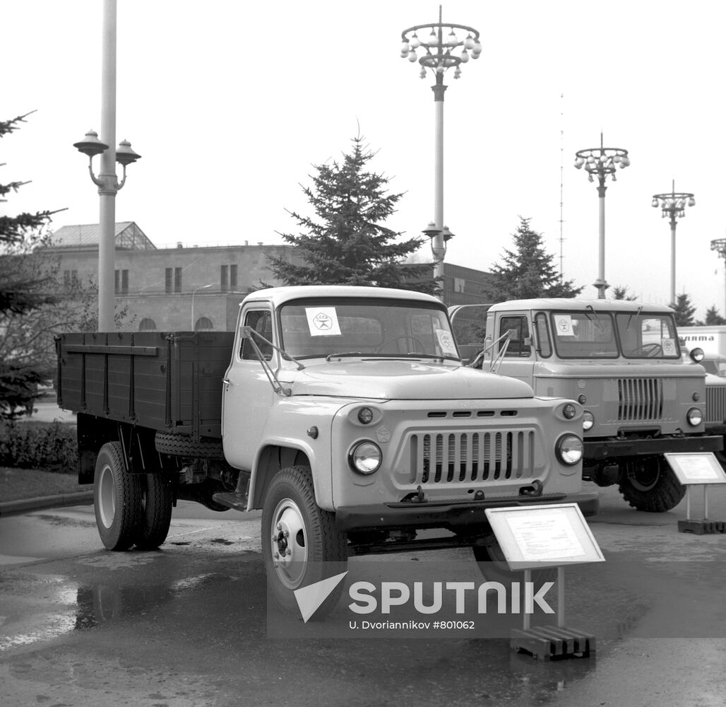 GAZ-53A truck at exhibition