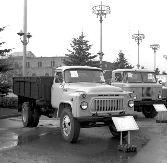GAZ-53A truck at exhibition