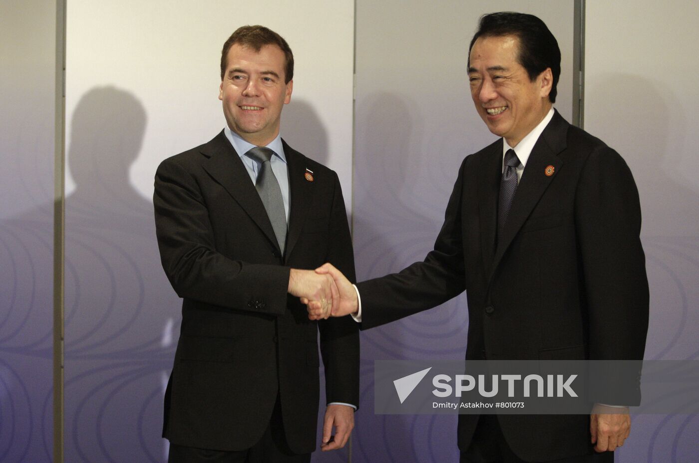Dmitry Medvedev arrives for APEC summit in Japan