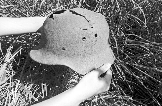 Helmet of German soldier