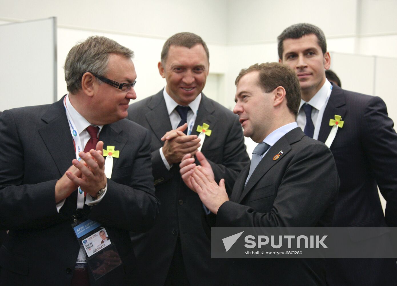 Dmitry Medvedev arrives for APEC summit in Japan
