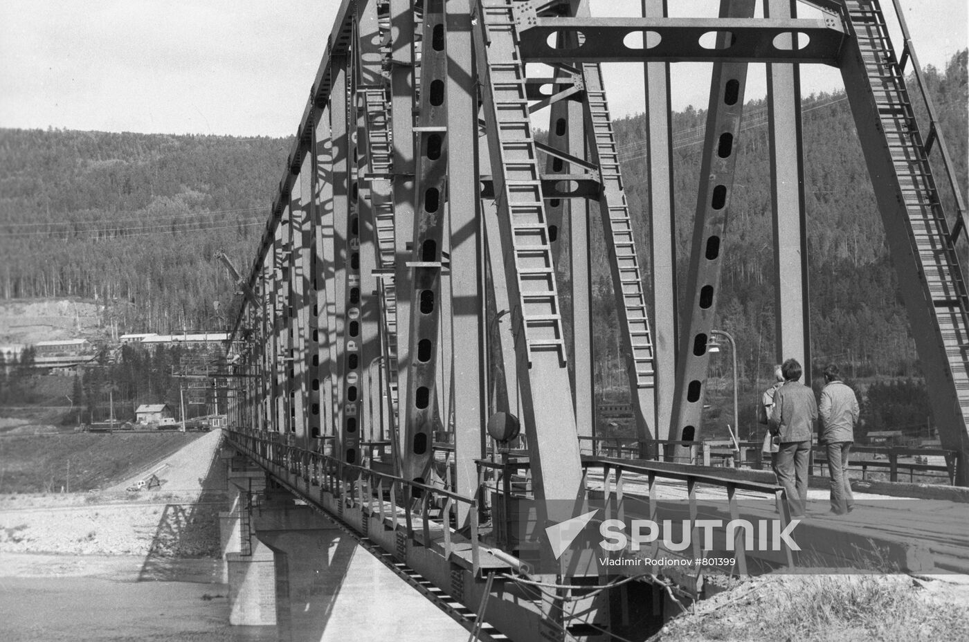 A bridge across the Lena River