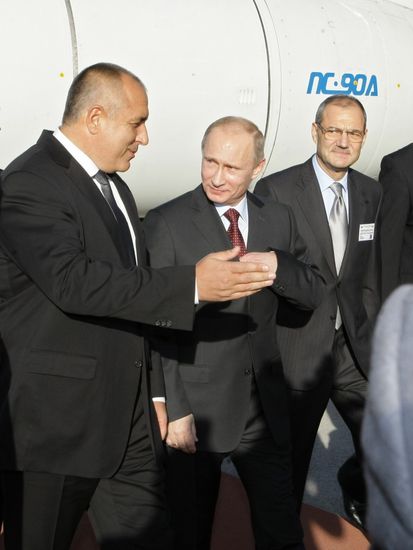 Vladimir Putin visits Bulgaria