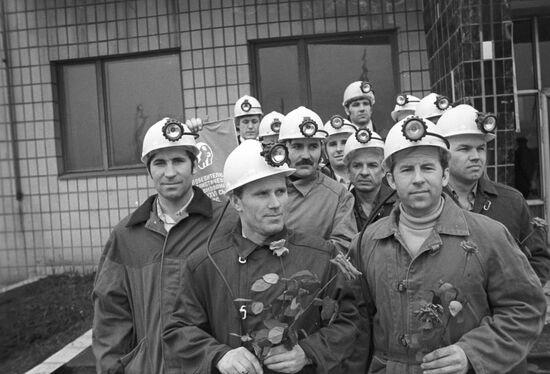 Miners team at Voroshilovgradskaya