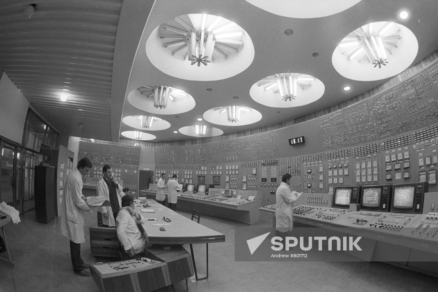 Control room at South Ukraine Nuclear Power Plant