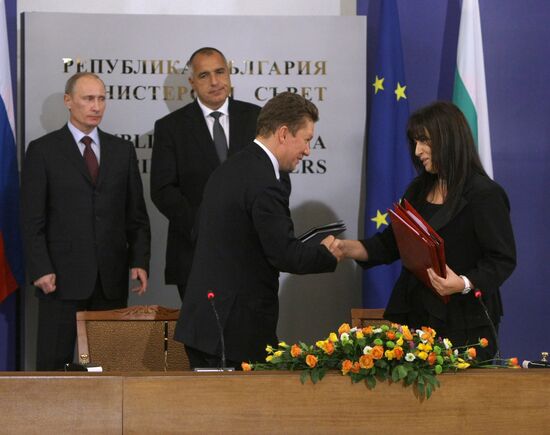 Conclusion of Russian-Bulgarian agreements