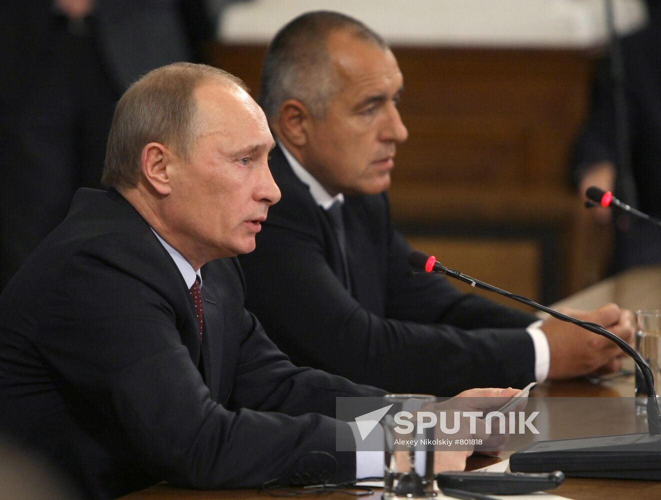 Vladimir Putin and Boyko Borissov give news conference