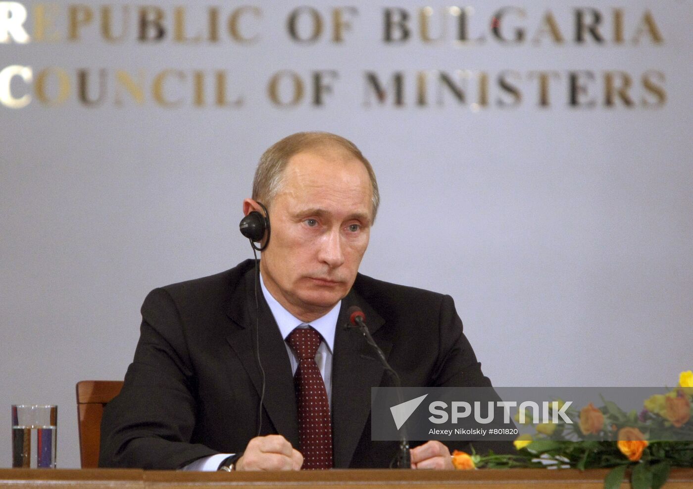 Vladimir Putin and Boyko Borissov give news conference