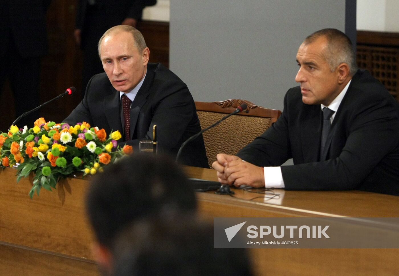 Vladimir Putin and Boyko Borissov give news conference