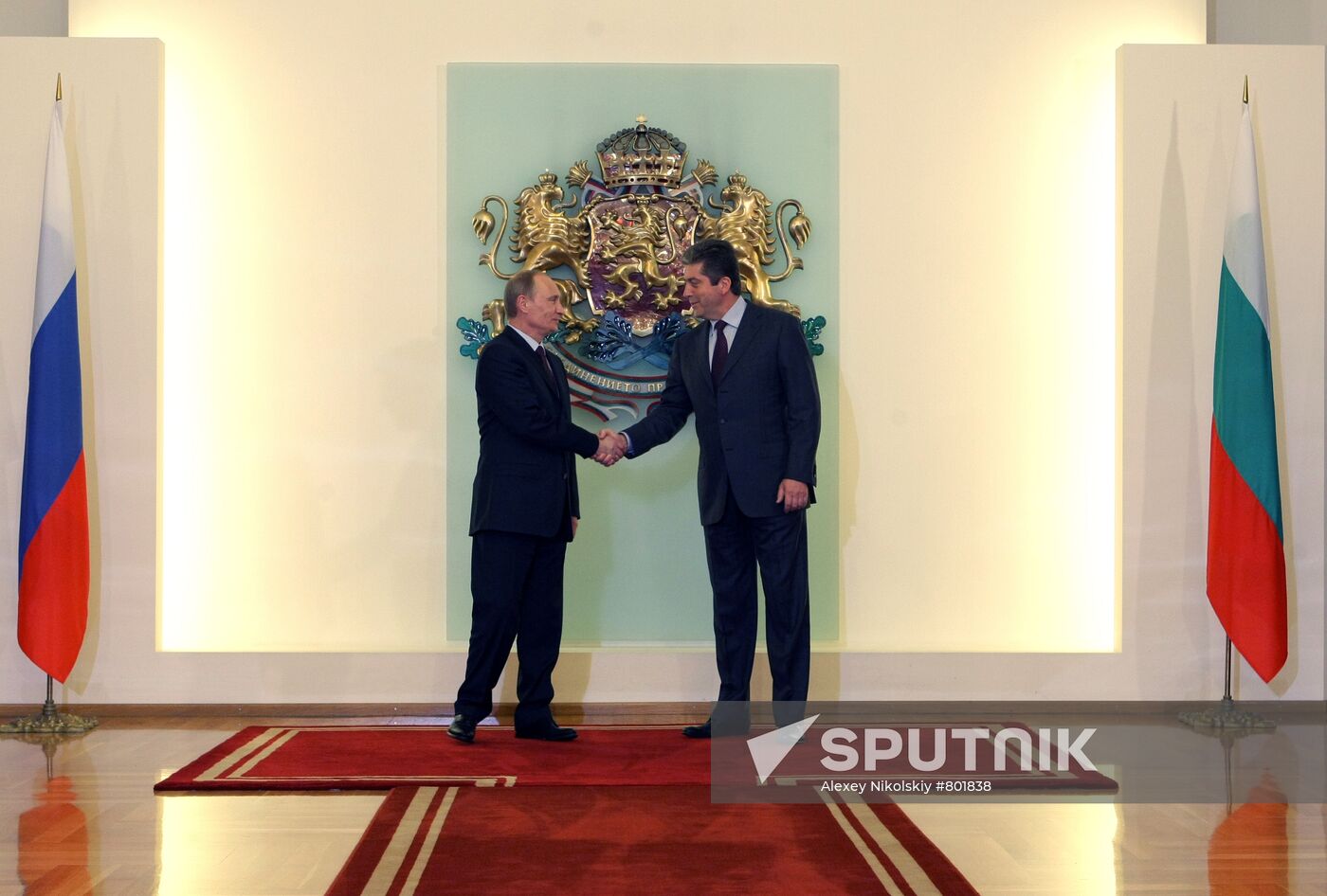 Vladimir Putin meets with Georgi Parvanov