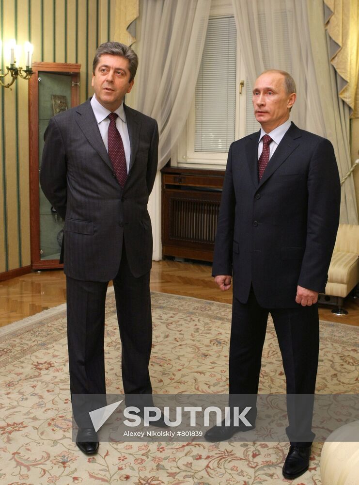 Vladimir Putin meets with Georgi Parvanov