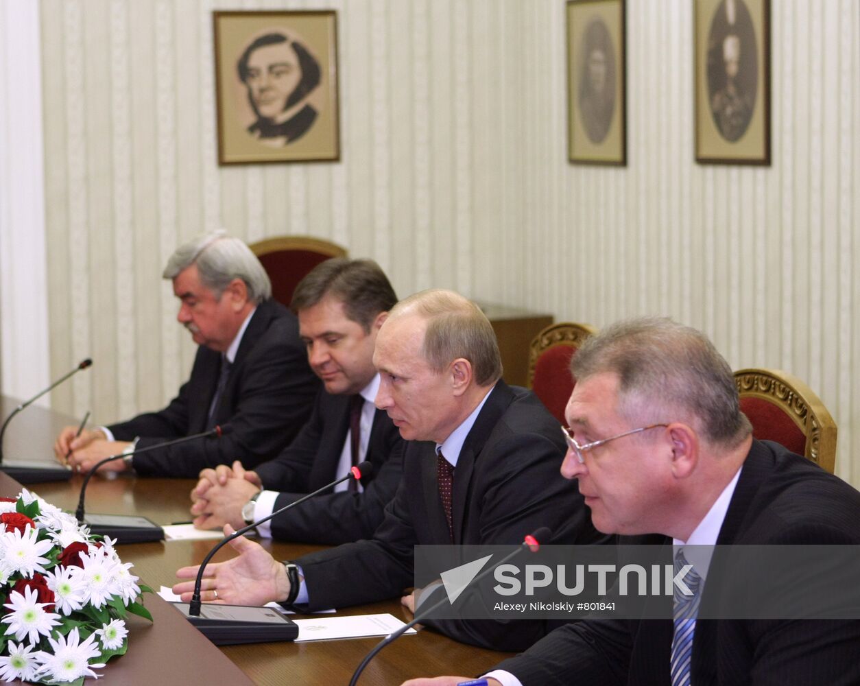 Vladimir Putin meets with Georgi Parvanov