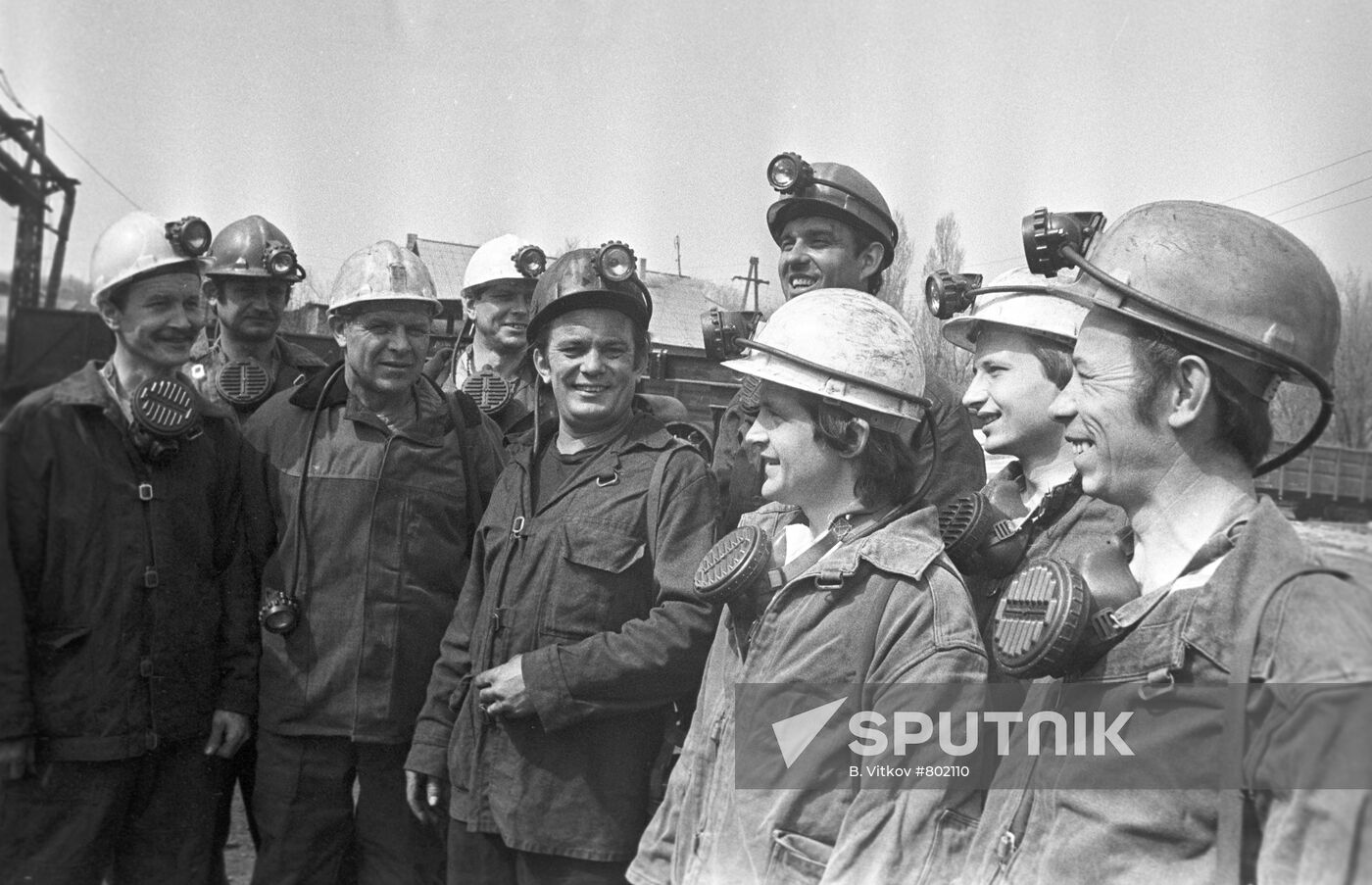 Workers of the Lesnaya Mine