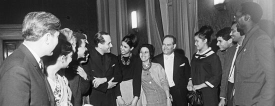 David Oistrakh and Igor Oistrakh after concert