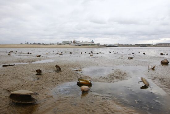Tatarstan's Kazanka River shoaling