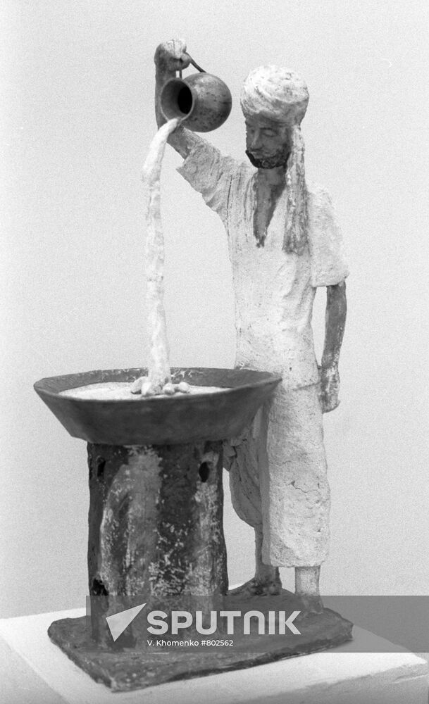 "Street Cook. Jaipur" sculpture, by D. Mitlyansky