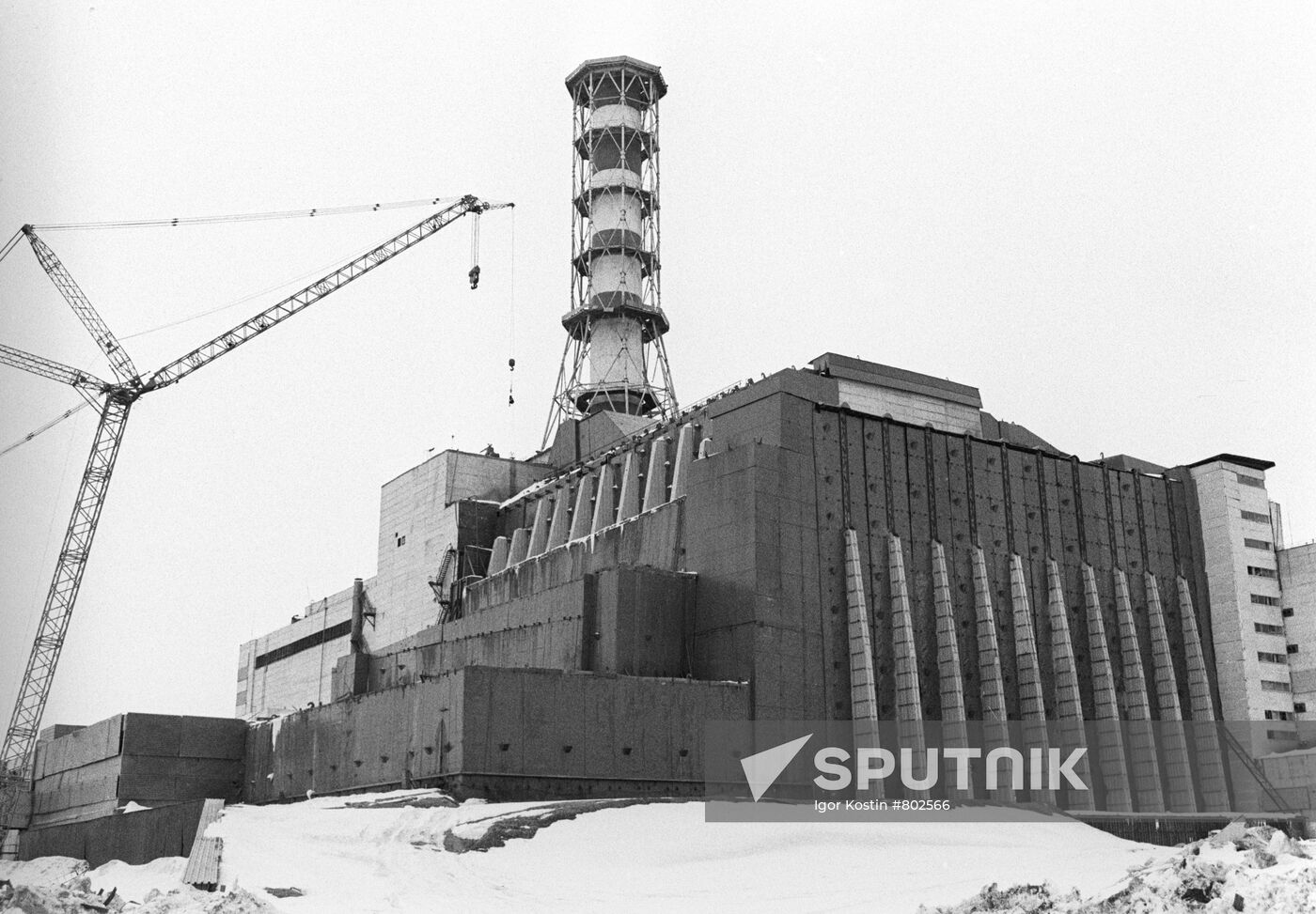 The Chernobyl nuclear power plant
