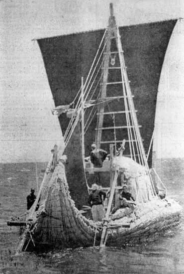 Atlantic expedition on "Pa-1" papyrian boat