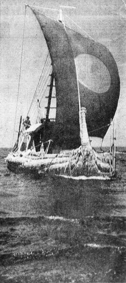 Atlantic expedition on "Pa-1" papyrian boat