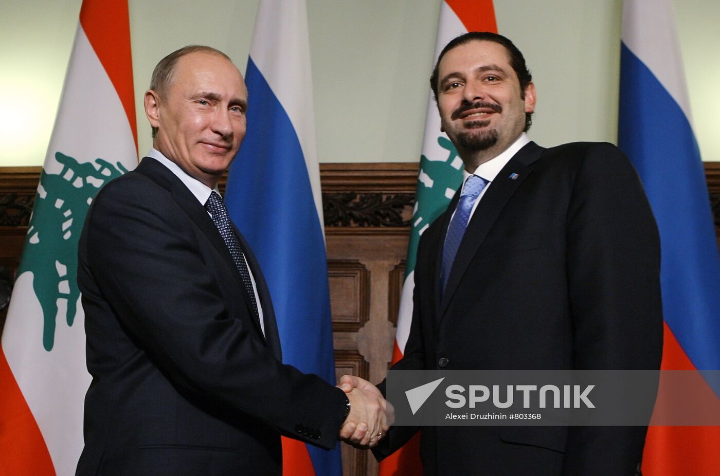 Vladimir Putin meets with Saad Rafiq Hariri