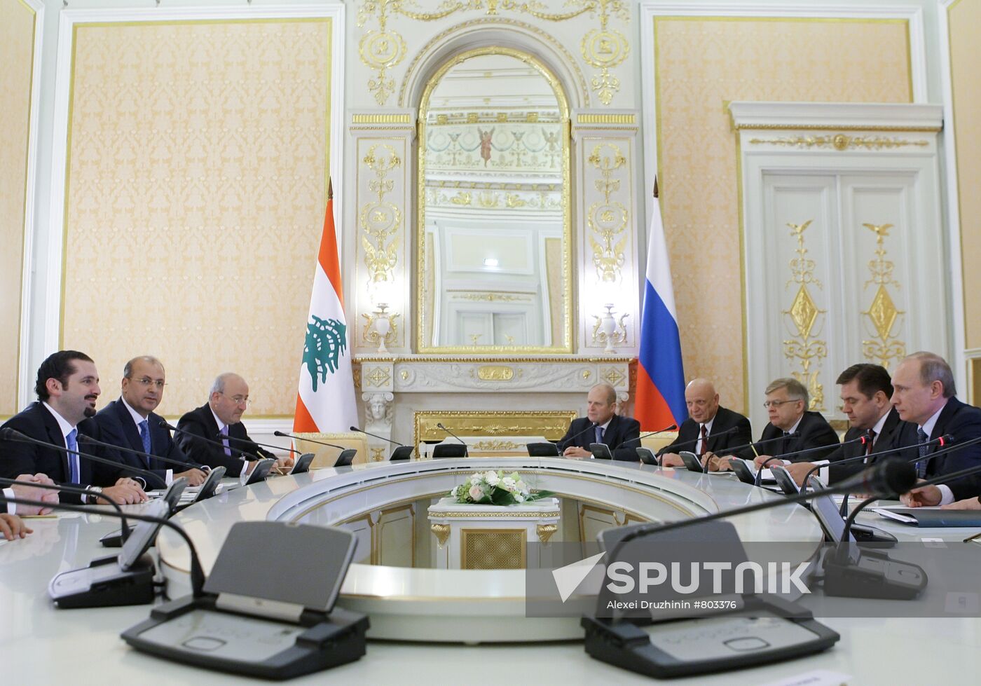 Vladimir Putin meets with Saad Rafiq Hariri