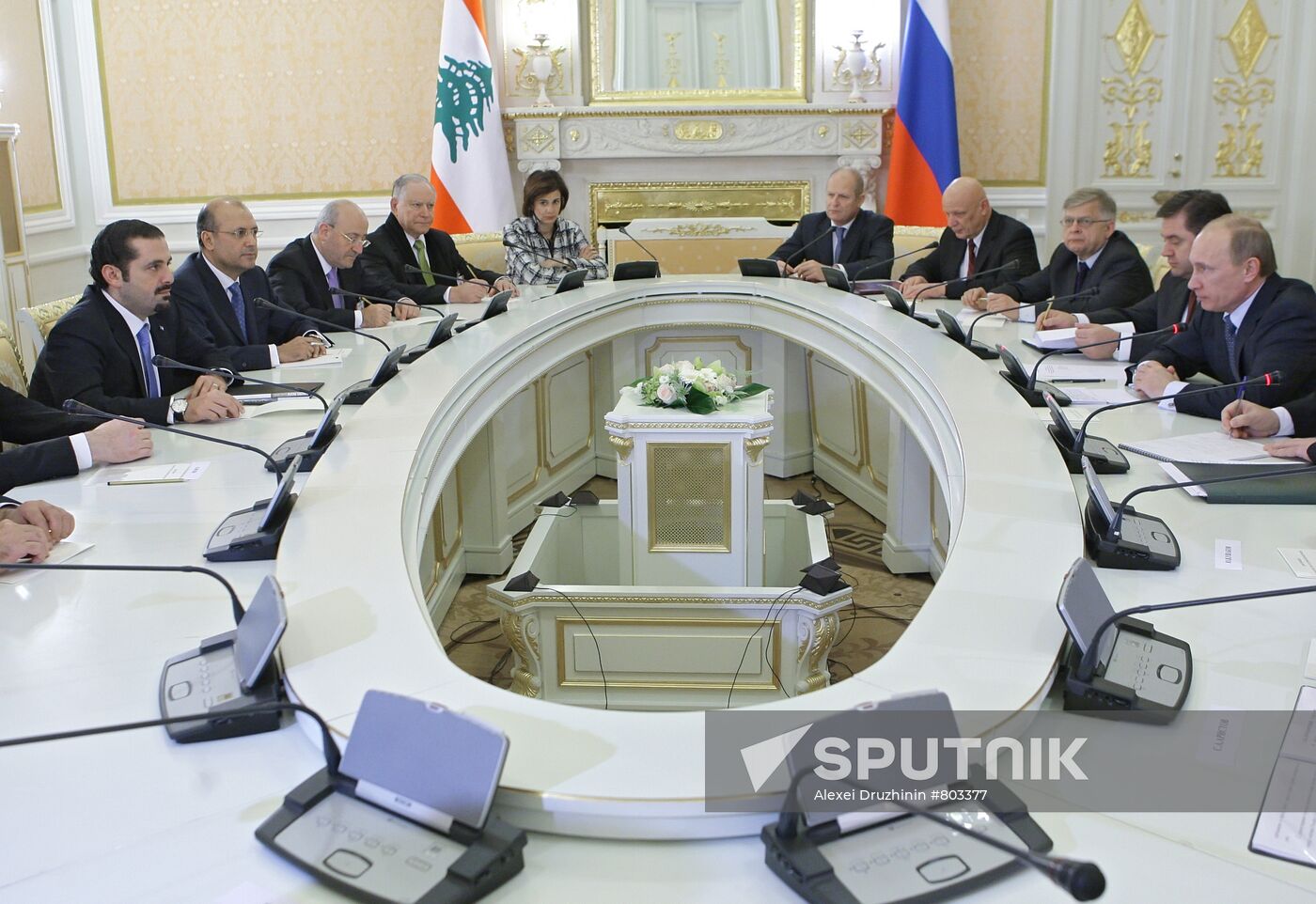 Vladimir Putin meets with Saad Rafiq Hariri