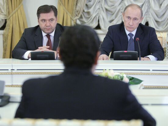 Vladimir Putin meets with Saad Rafiq Hariri