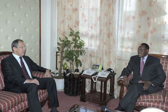 Sergei Lavrov and George Saitoti