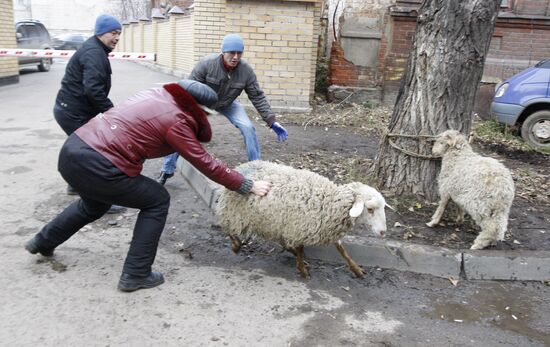 Celebrating the muslim festival Eid al-Adha in Kazan