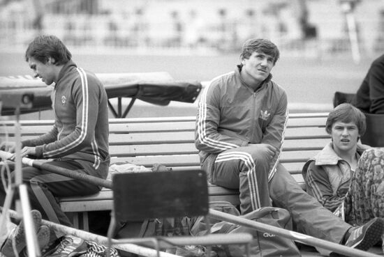 Sergei Bubka at Friendship-84 competition